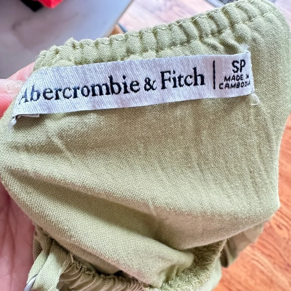 Abercrombie and Fitch lime green maxi spaghetti strap maxi dress nwot